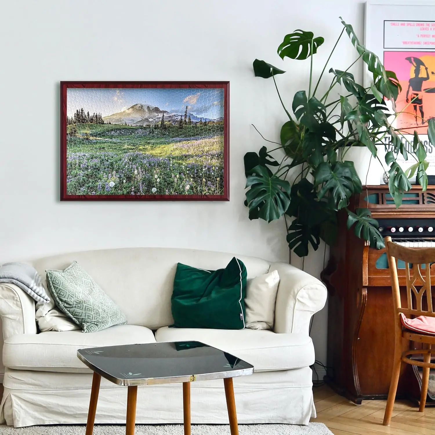 Landschafts-Puzzles, 120/300/500/1000 Teile, für Erwachsene, herausfordernde schwierige Puzzles, Geburtstagsgeschenk, Spielspielzeug, Wildblumen