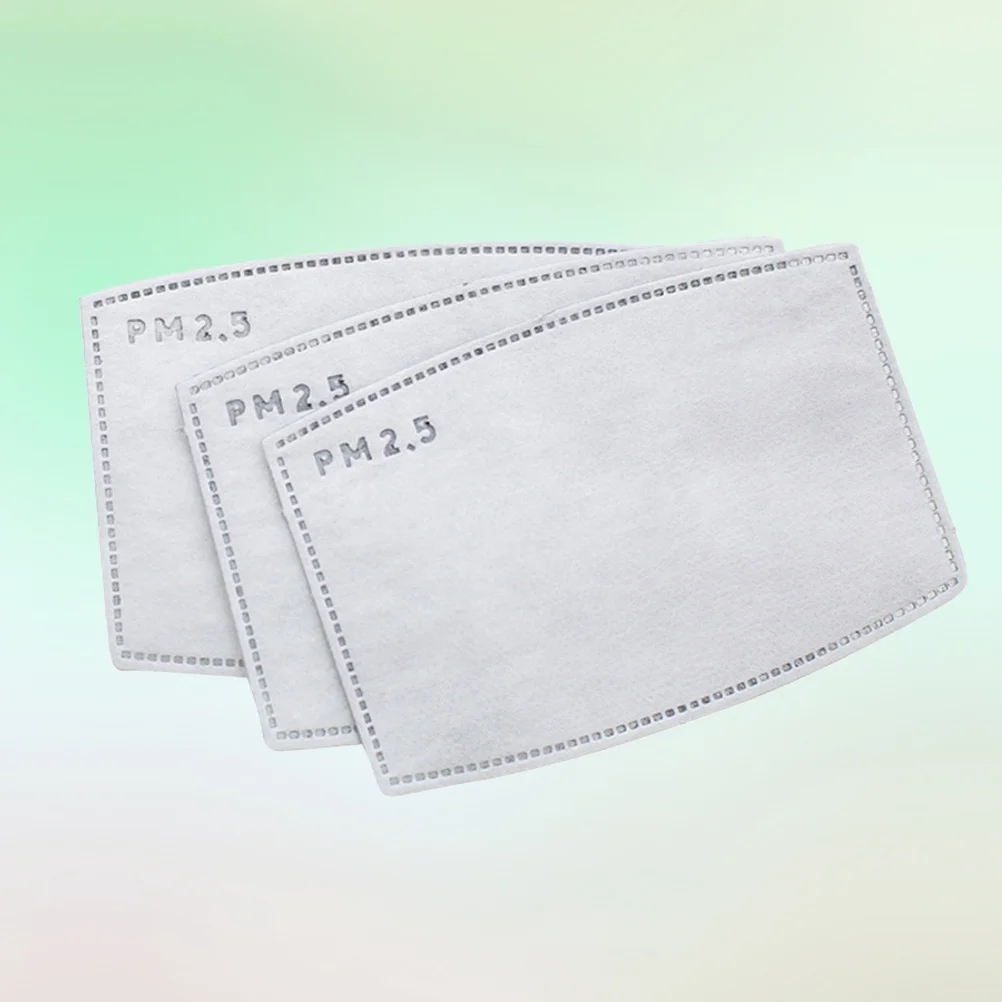 20Pcs 5 Layers .5 Replaceable Activated Carbon Filter for Mouth Mask Anti Dust Smog Haze Pollution Protection