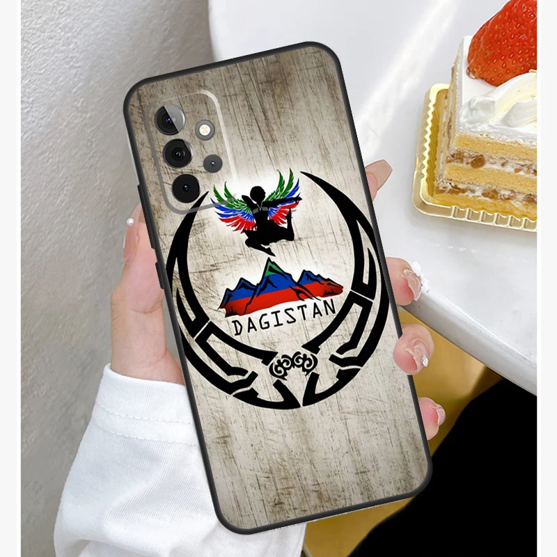 Dagestan Flag Coat Of Arms Case For Samsung Galaxy A54 A34 A14 A15 A35 A55 A52 A32 A12 A51 A71 A33 A23 A13 A53 Coque