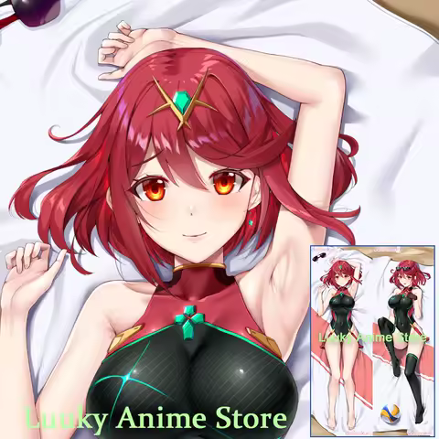 Dakimakura Pyra Homura Xenoblade Anime Double Sided Print Life size Body Pillow Cover Pillowcase