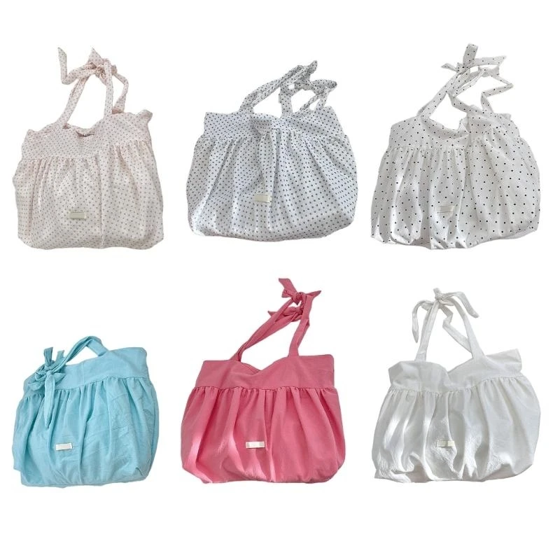 

A3PE Modern Canvas Shoulder Bag with Tie Strap and Ample Space Underarm Purse