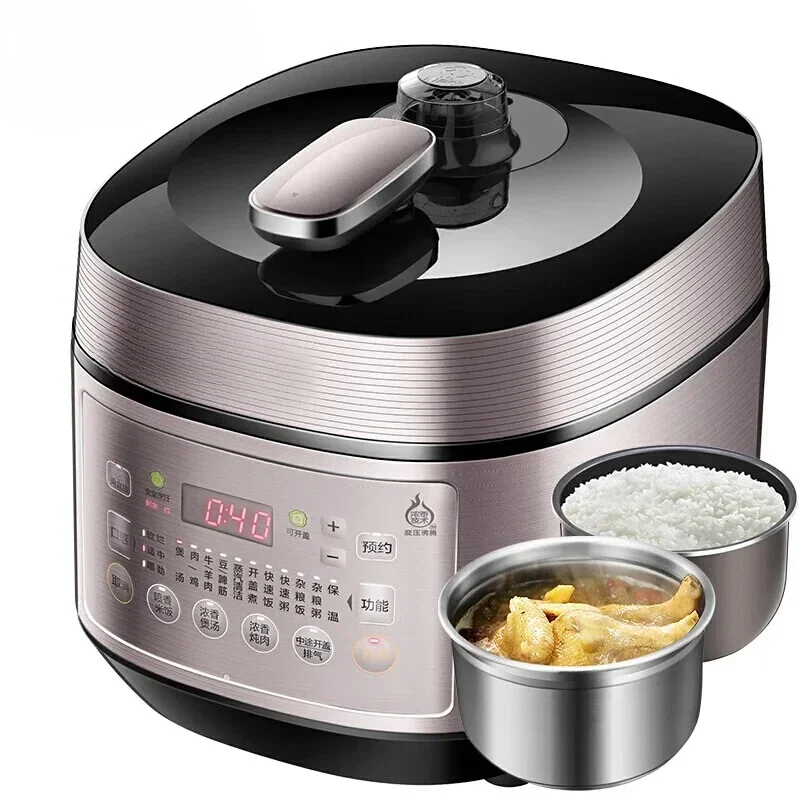 Hot sales Electric Pressure Cooker Midea 220V Automatic 5L 2 Inner Pots IH High Power Multicooker Rice Cooker 3-6 People