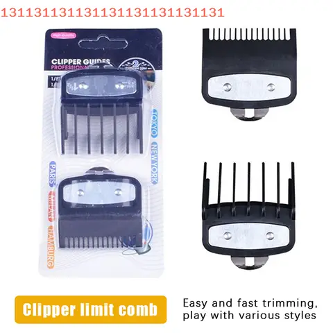 Protectores para cortadora de pelo, peines guía, guías de corte, herramientas de estilismo, accesorio Compatible con 1,5mm y 4,5mm, 2 uds.