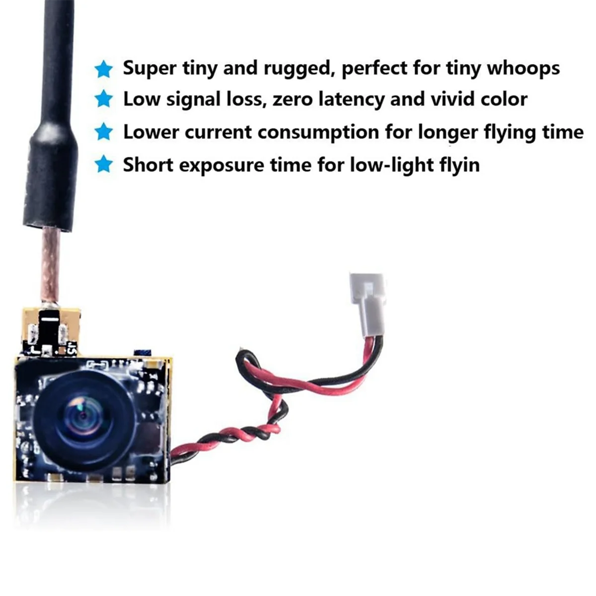 

CCDD Micro-Type AIO 800TVL Камера 5,8 ГГц 25 МВт FPV-передатчик с дипольной латунной антенной Combo для FPV Quadcopter Drone 701U-C