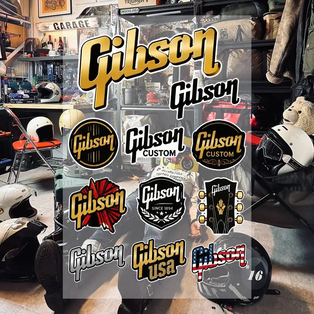 G-ibsO-n Waterproof Vinyl Stickers for Car Motorcycle Bike Skateboard Laptop Bottle Phone