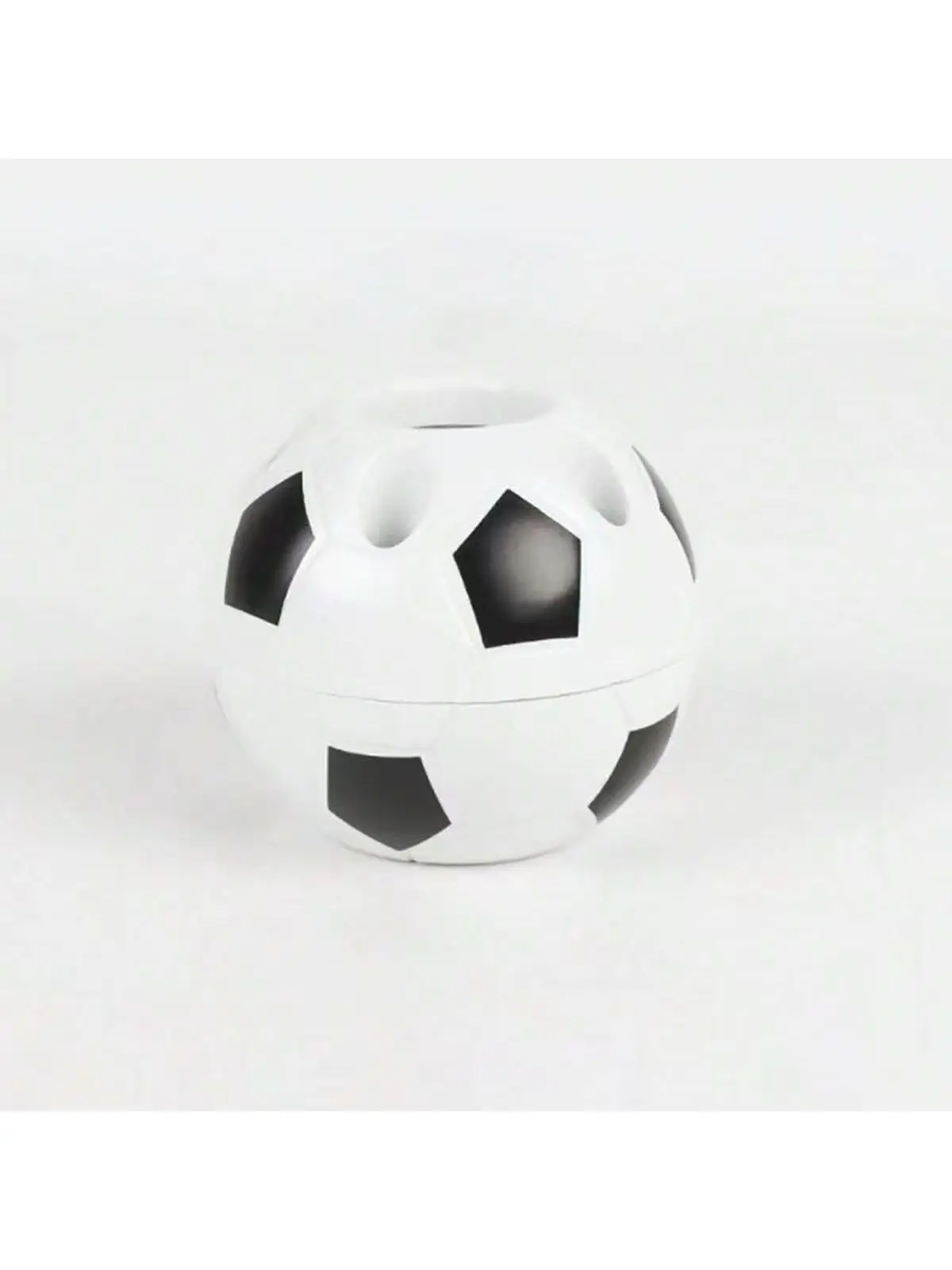 1A-1 Piece of Creative Football-Shaped Pen Holder, Multifunctional Student Office Plastic Pen Holde - view 6