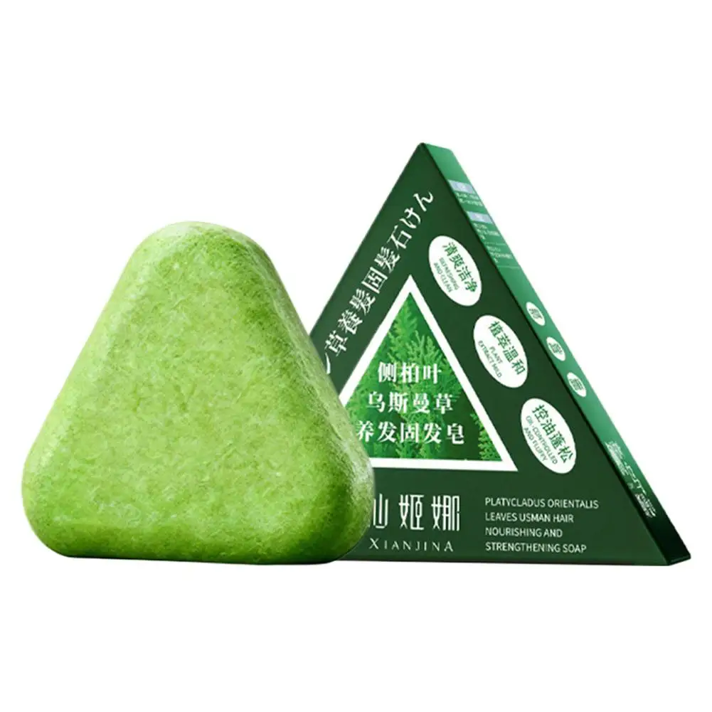 

Volumizing Herbal Hair Care Bar Oil Control And Scalp Revitalization with Platycladus Orientalis Extract Handmade