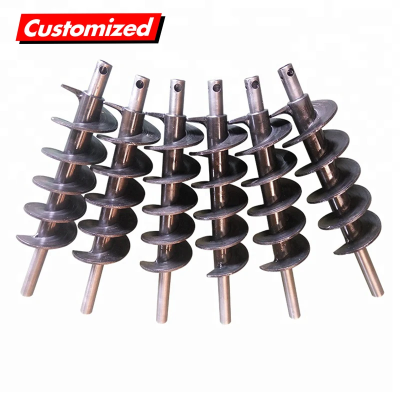 High Quality OEM Custom Stainless Steel Pellet Stove Auger Screw Auger Manufacturer