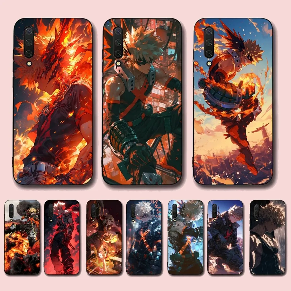 Cartoon B-Bakugo K-Katsuki Phone Case For Xiaomi Mi 5X 8 9 10 11 12 Lite Pro 10T PocoX3pro PocoM3 Note 10 Pro Lite