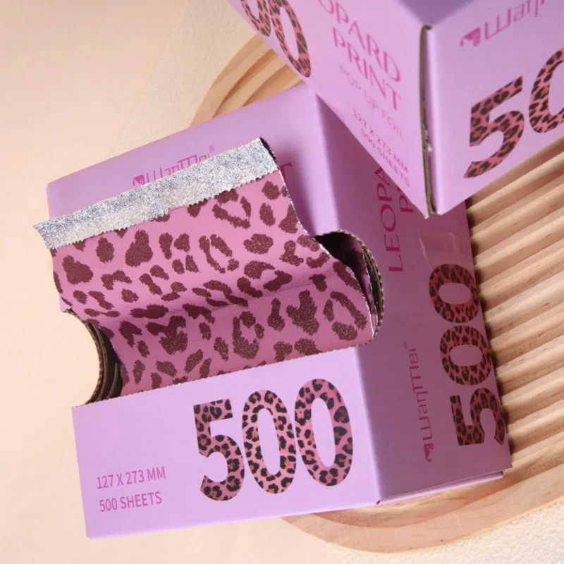 Leopard Print Hair Foil Sheets for Coloring