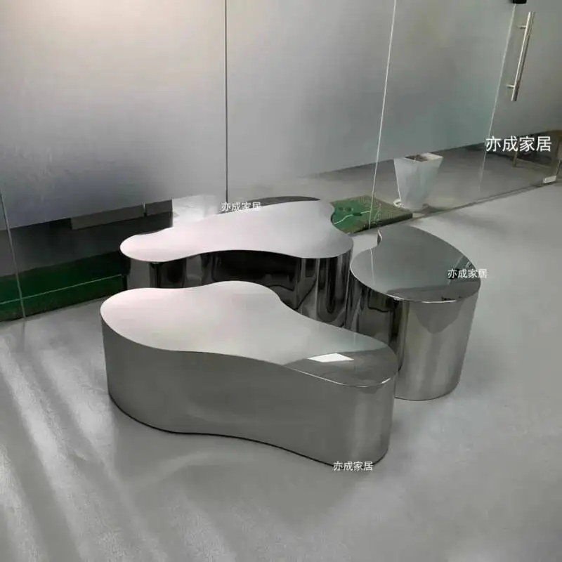 

Room Coffee Luxury Decoration Table Living Metal Designer Side Table Moving Standing Nordic Couchtisch Lounge Suite Furniture