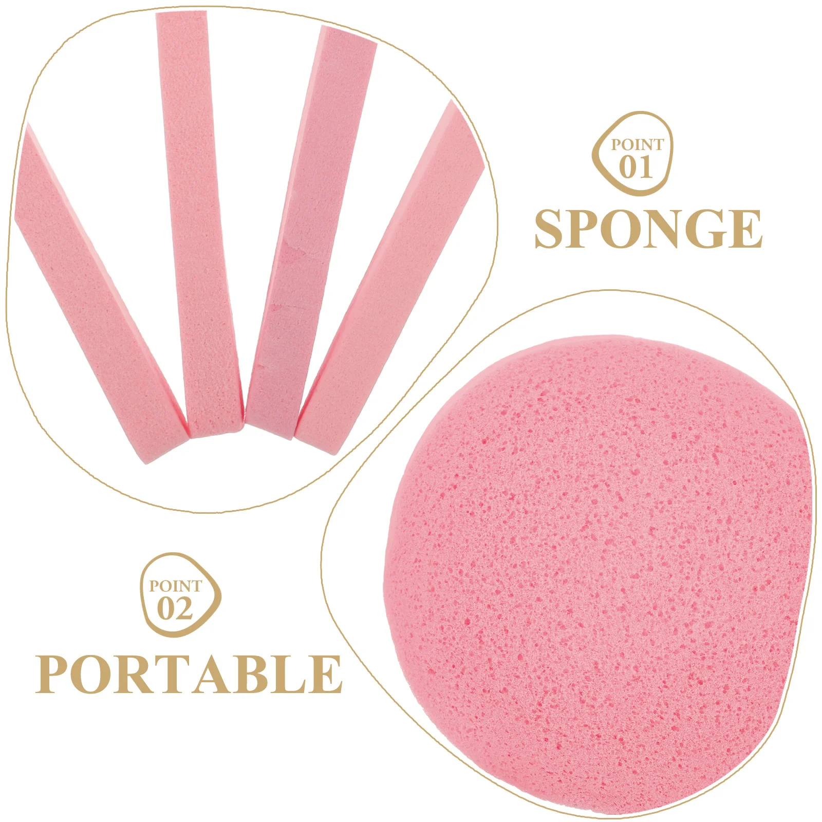 

50Pcs Compressed Face Cleansing Sponge Soft Exfoliating Wash Facial Makeup Removal Sponge Compressed Exfoliating Facial Sponge,