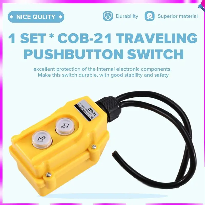 

Кнопка прямого управления краном N96R, трехфазный кнопочный переключатель электрической тали COB-21, с переключателем подъемника провода