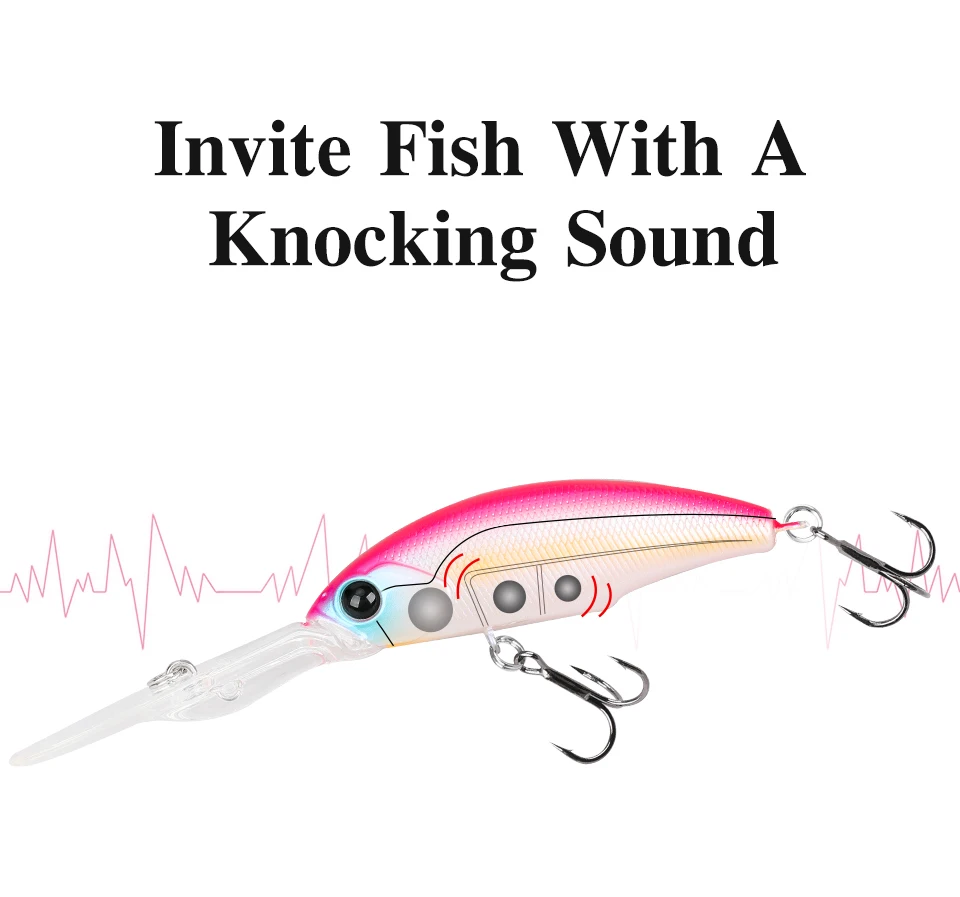 TSURINOYA 57sp Minnow Wobbler Hecht Angelköder Künstlicher Köder Harter Swimbait 57 mm 8,2 g Wobbler Professionelle Angelköder – Detail 15