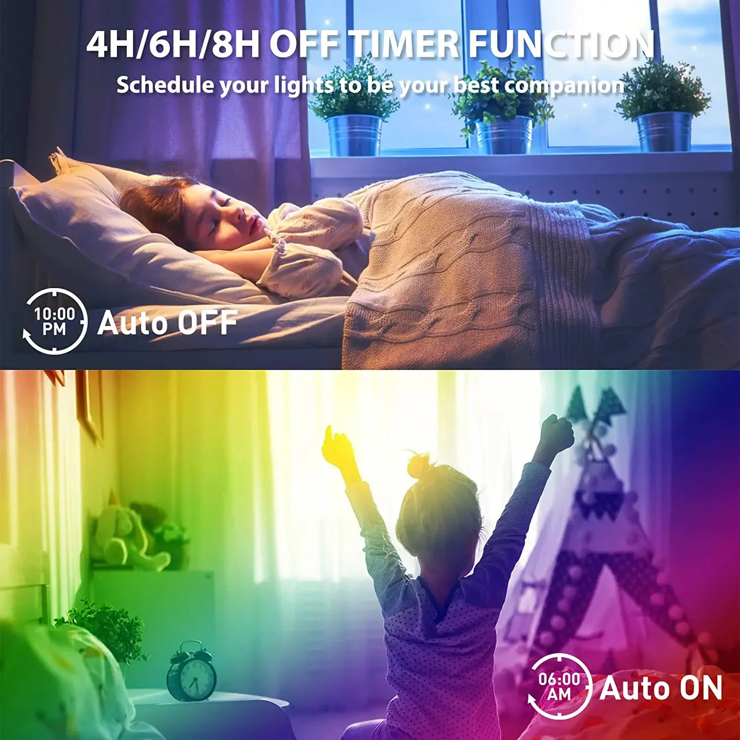 Smart Bluetooth RGB/IC LED String Lights with App Remote Control 10m 66leds USB for Christmas Tree Home Garland Decor Fairy