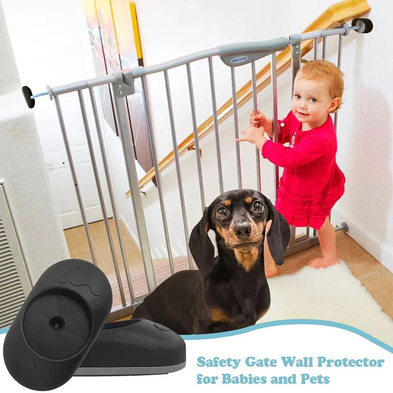 Baby Gate Wall Guard Protector 4pcs Stair Gate Extension Wall Saver Pads For Pressure Mounted Gate Door Babies & Pets Safety