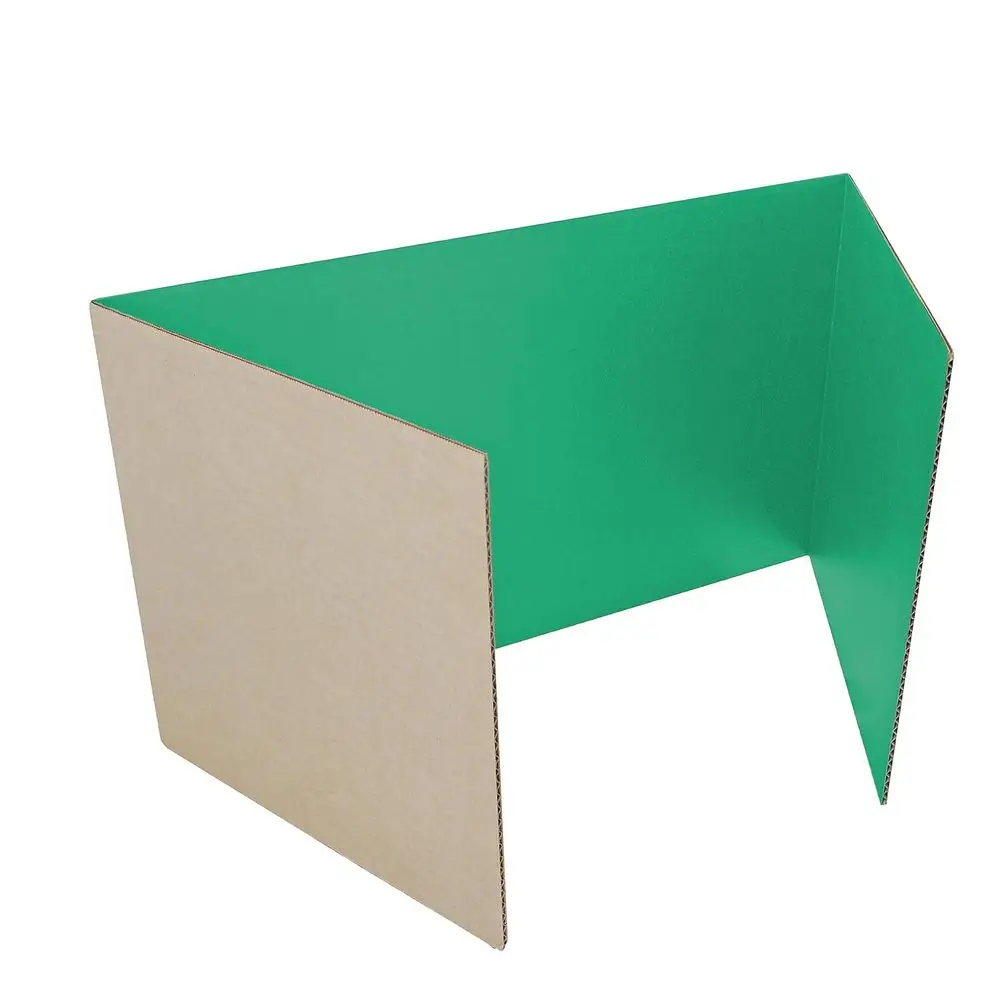 

Flipside Products 18”x 48” Green Study Carrel, Privacy Boards, Student Privacy and Focus Booth for The Classroom, Desk Divider C