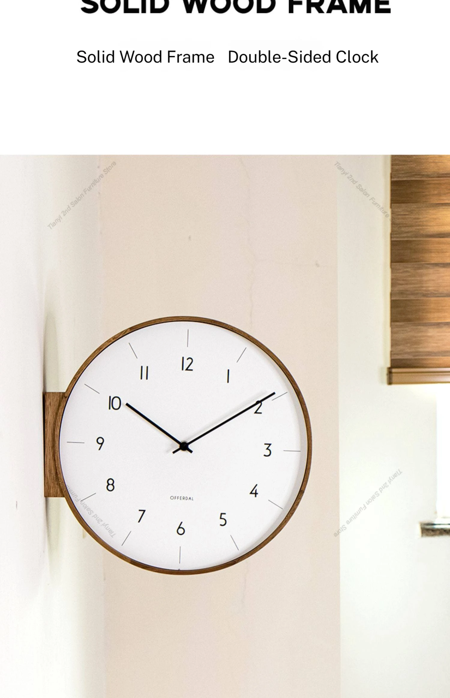 Doppelseitige Wanduhr aus mass – Japanese Luxury Lifestyle Bewertung und Preis