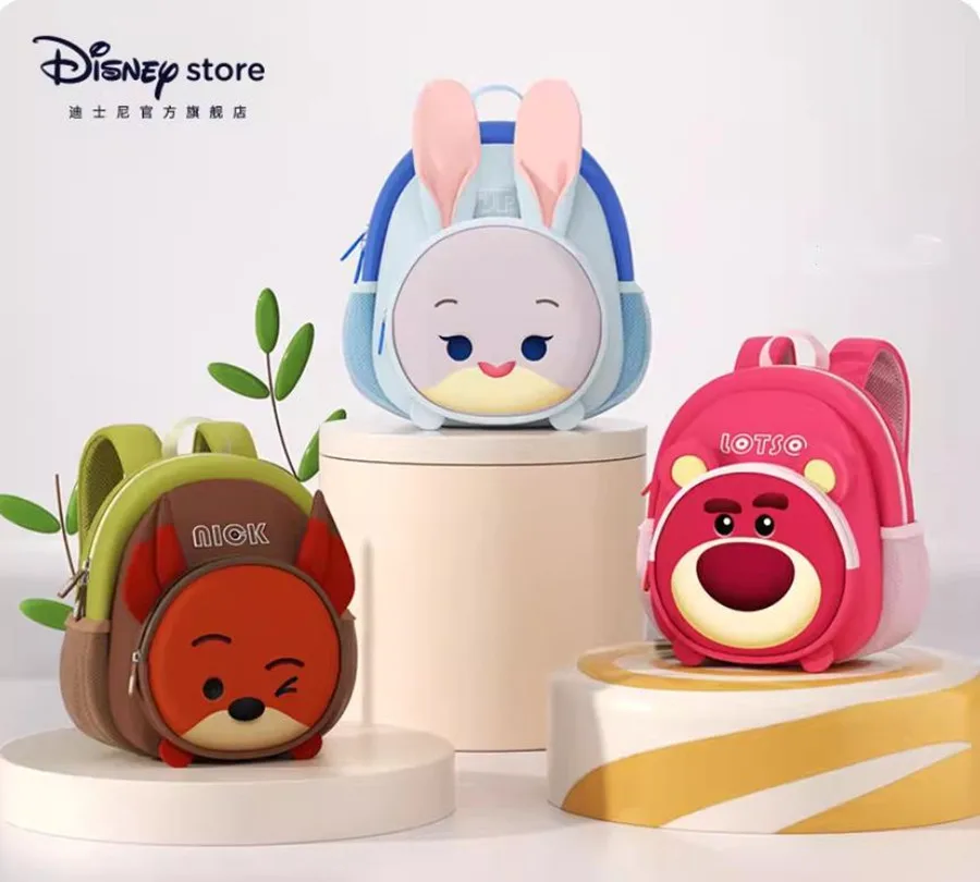 

Официальный рюкзак Disney Judith Nick Strawberry Bear для детского сада, ультралегкий рюкзак