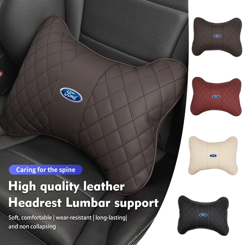 Reposacabezas Universal para asiento de coche, almohada para el cuello, soporte Lumbar para espalda para Ford Escort KA Flex Everest KA Expedition Falcon Fusion
