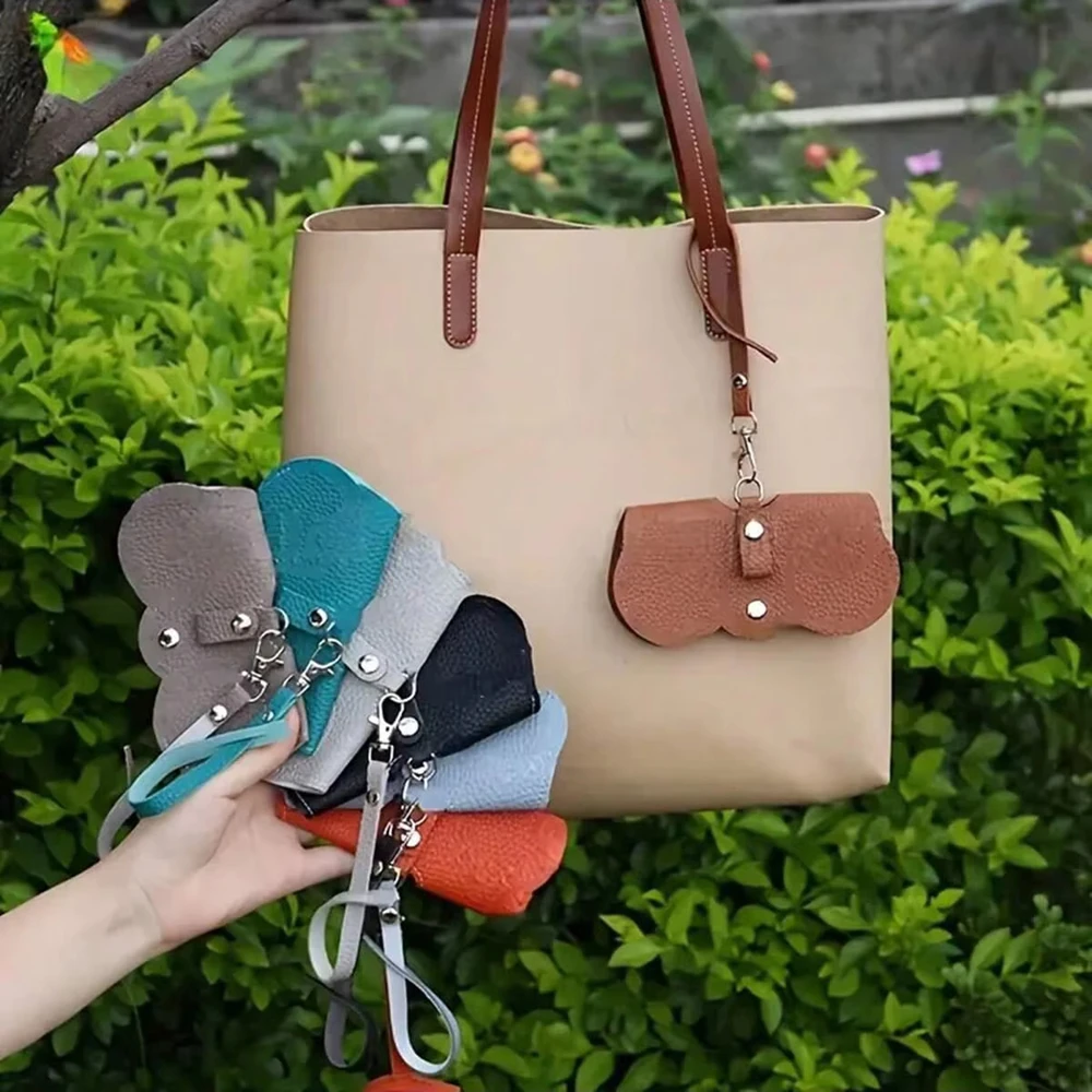 1pc Litchi Embossed Glasses Cover Hanging PU Leather Sunglasses Reading Glasses Storage Bag Portable Travel Eyewear Holder