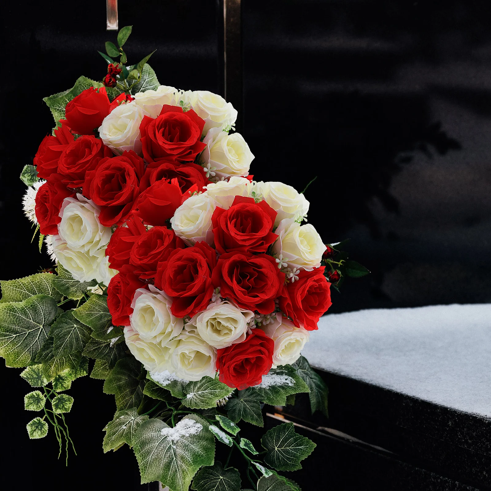 

for Simulated Rose Immortal Flower Memorial Day Decorations Grave Decorate Funeral Flowers Artificial