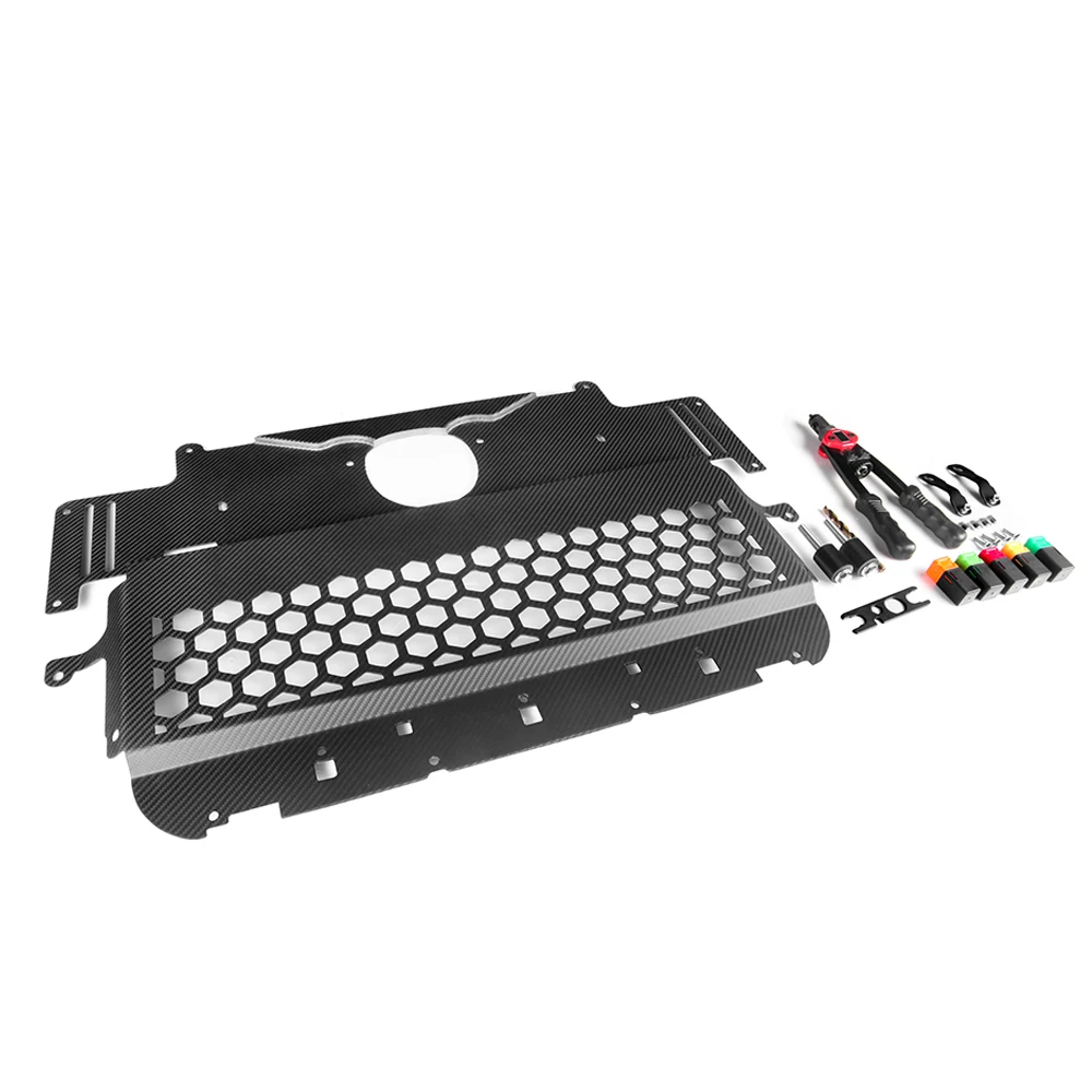 لوحة تزلج من ألياف الكربون الجافة الحقيقية لسيارات BMW G80 G81 G82 G83 G87 V Style 2021-IN 1 قطعة/القطعة