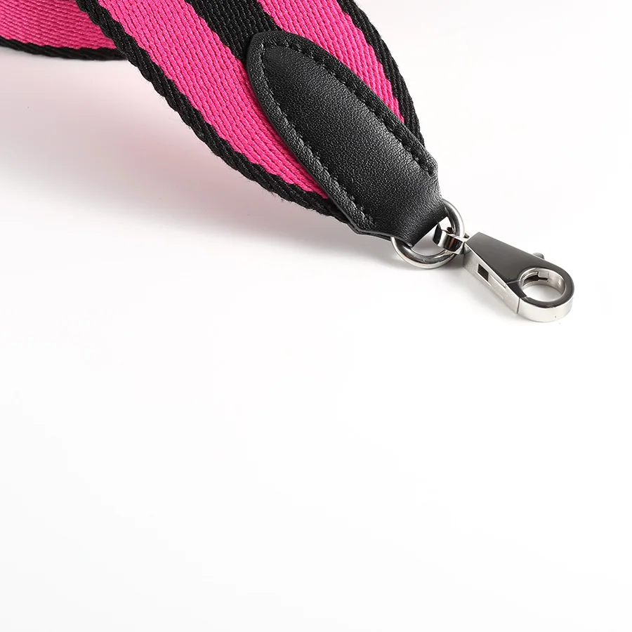 Hand-Stitched Cowhide Leather 5cm Wide Woven Canvas Shoulder Strap Bag Strap Bag Accessories For Kelly Bag