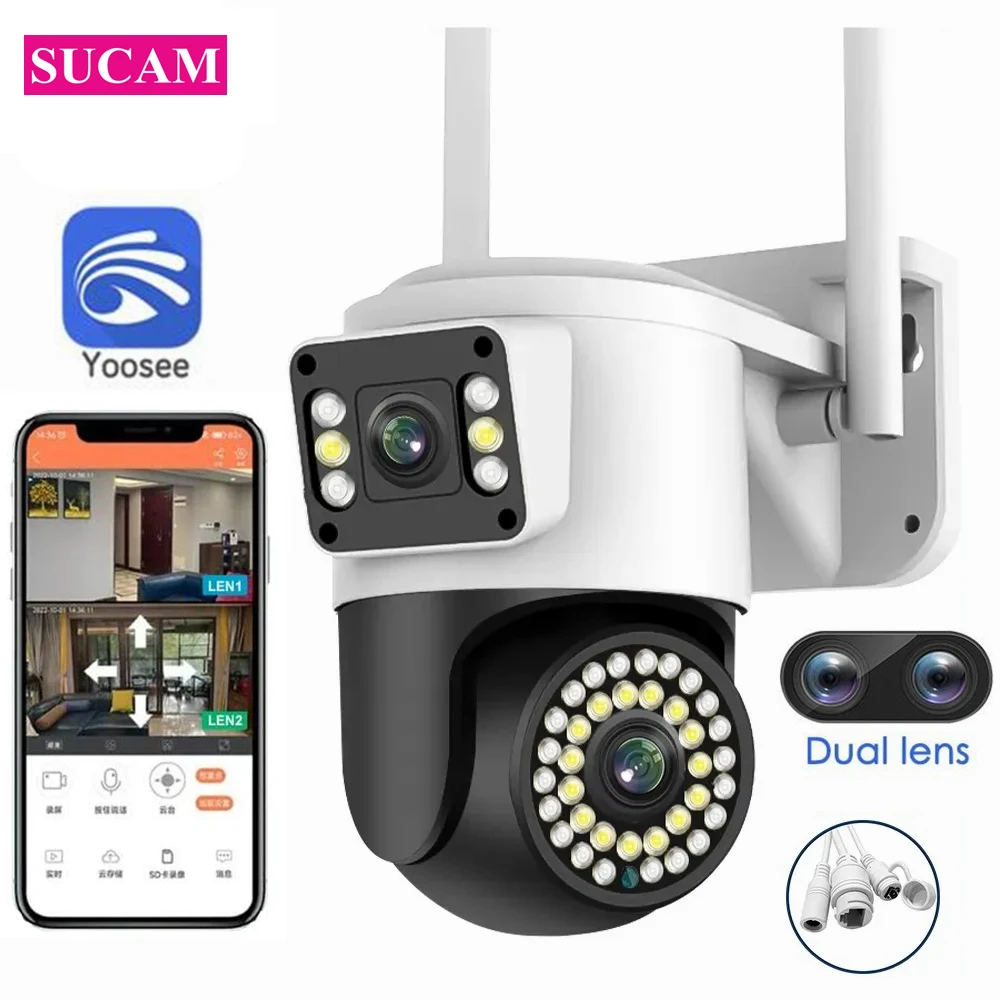 

2MP YOOSEE Wifi Camera Outdoor AI Human Detect Wireless Surveillance Camera Security Protection CCTV 1080P IP Camera