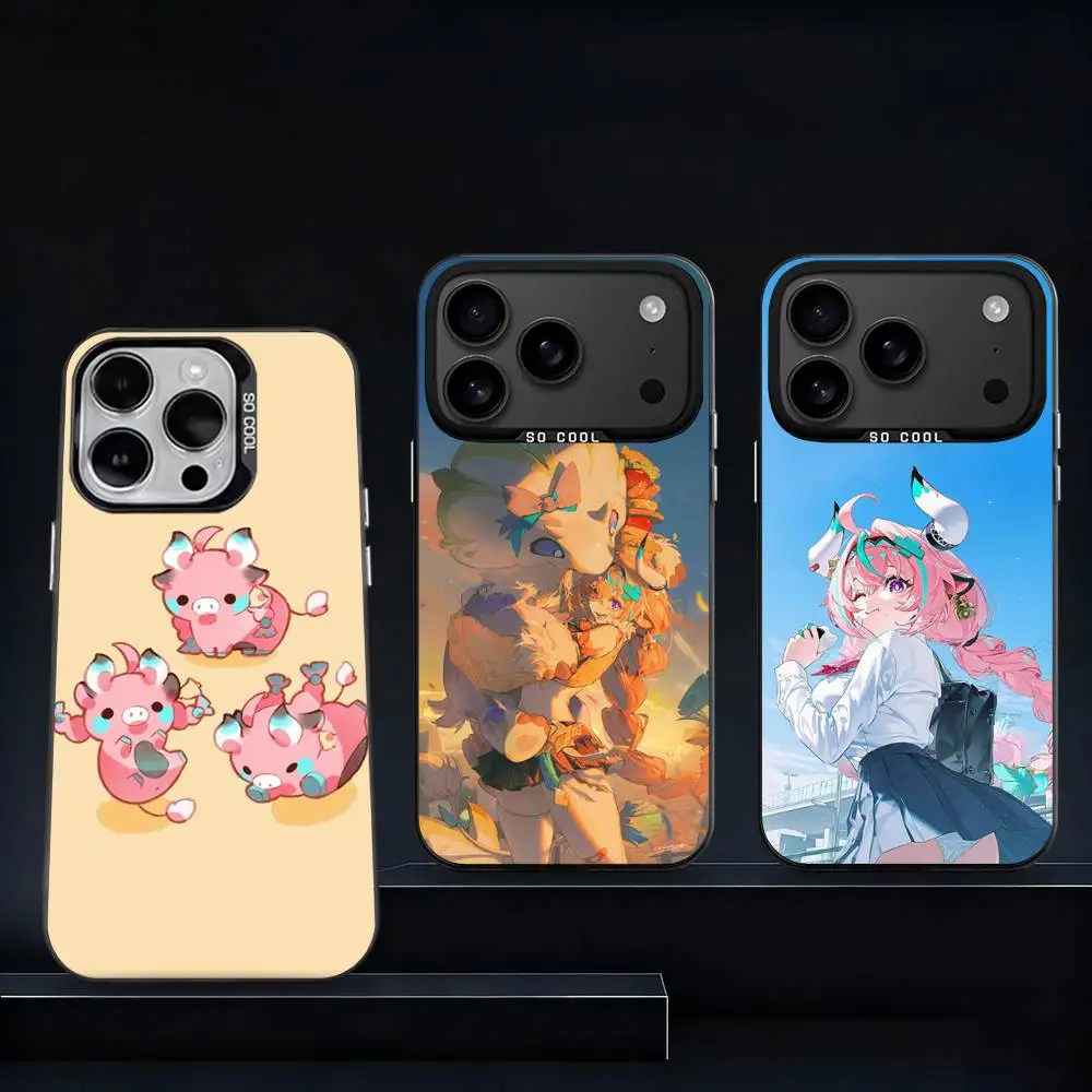 

V-Varesa Genshin I-Impact For iPhone 11,12,13,14,15,16,17,Pro,Max,Plus,E,Air,Mini Phone Case IMD Matte Black