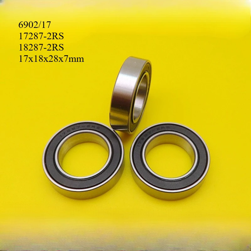Bicycle mountain bike bearings 6902/17 17287-2RS 18287-2RS 17x18x28x7mm