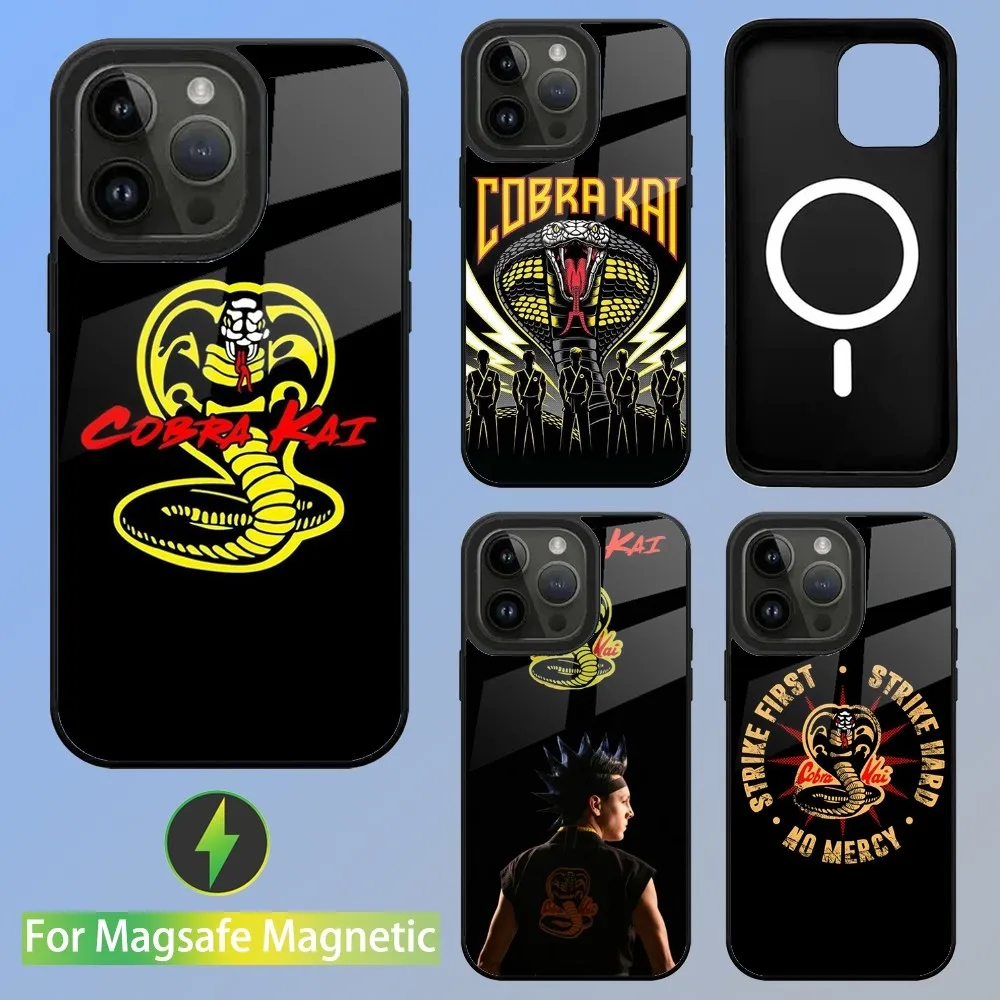 

Cobra Kai Snake Phone Case For iPhone 15,14,13,12,11,Plus,Pro,Max Mini Magsafe Magnetic Wireless Charging