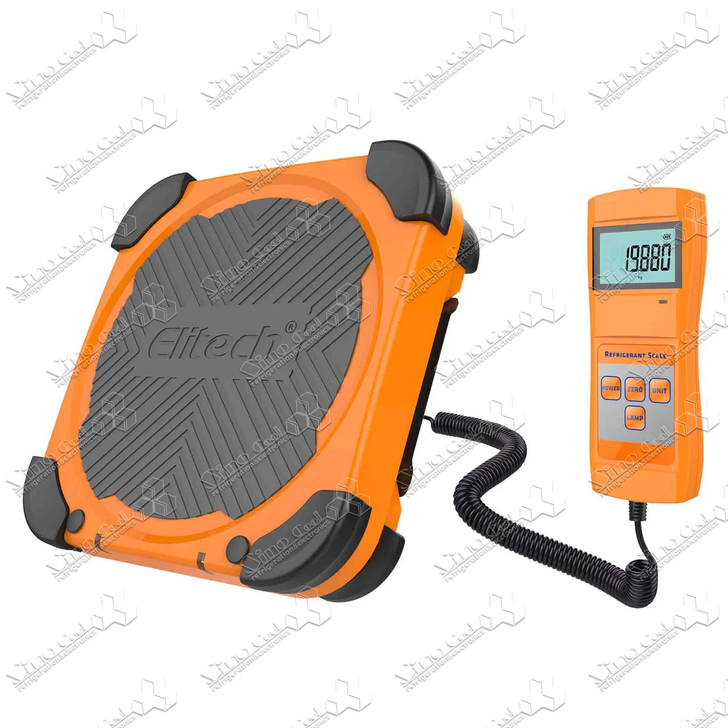 

Весы с хладагентом Elitech, вентиляционные весы для заправки фреона, вес 220 фунтов, обновленный с углом предотвращения столкновений LMC-200