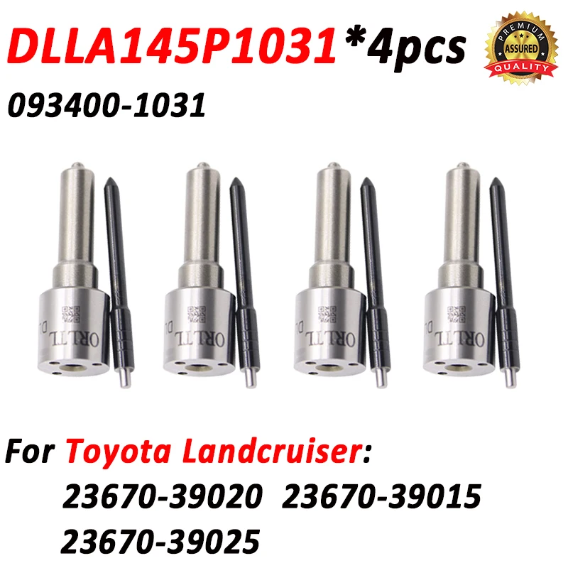 

4 шт. DLLA145P1031 форсунка дизельного топлива DLLA 145 P 1031 для Toyota Landcruiser 23670-39020 23670-39015 23670-39025