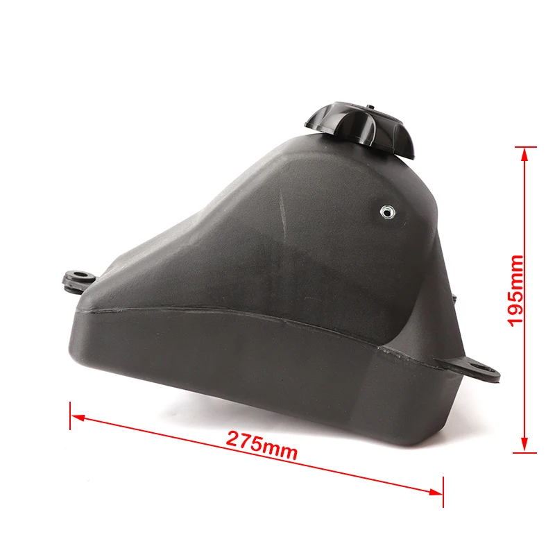 Motorcycle 3L Plastic Petrol Gas Fuel Tanks with Tank Cap For 125CC 140cc 250cc Apollo Orion Pit Dirt Bike Black