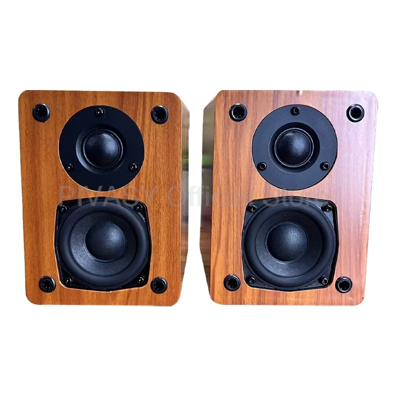 60W 3 Inch Passive Bookshelf Speaker Bass Silk Film Tweeter Front Amplifier High Fidelity Home Theater Stereo Audio Sound Box