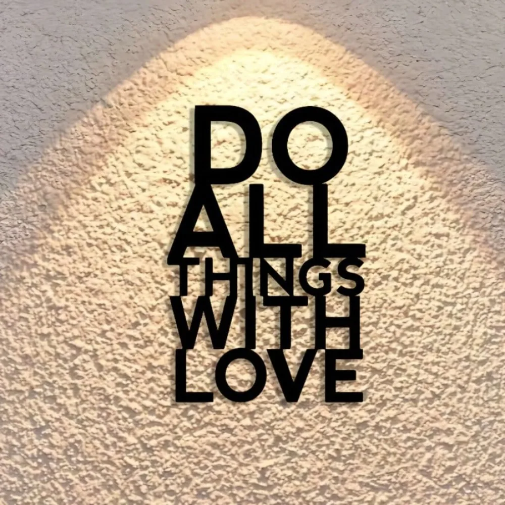 Décoration murale en métal « Fais ce que tu aimes », panneau inspirant et motivant pour la décoration de la maison ou du bureau