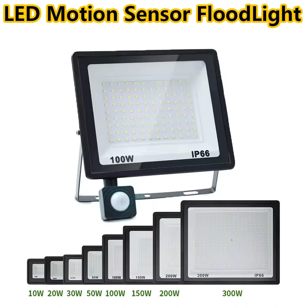 

Outdoor flood light LED PIR Motion Sensor projector 220V IP66 Waterproof outdoor led spot LED Spotlight For Garden Street Light