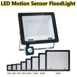 Açık projektör LED PIR Hareket Sensörü projektör 220 V IP66 Su Geçirmez dış mekan led spot Bahçe Sokak Lambası Için LED Spot