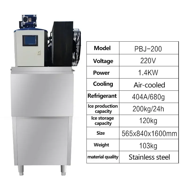 Automatic Mode Ice Flake Machine Ton Commercial Flake Ice Generators