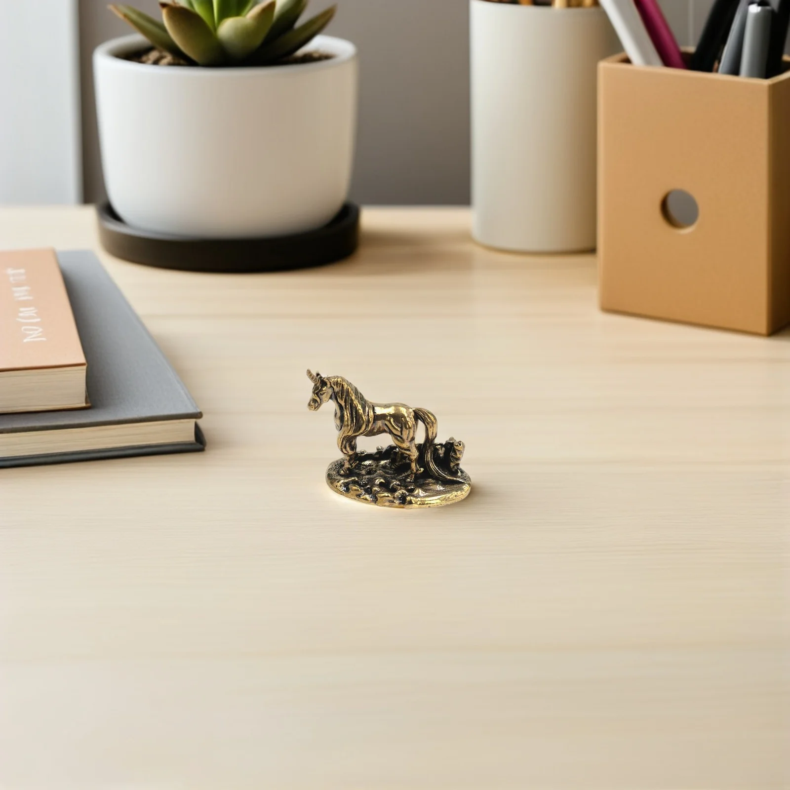 

2pcs Brass Horse Figurines Handmade Chinese Zodiac Statue Year Of The Horse Decorative Sculpture Home Fengshui Luck Fortune