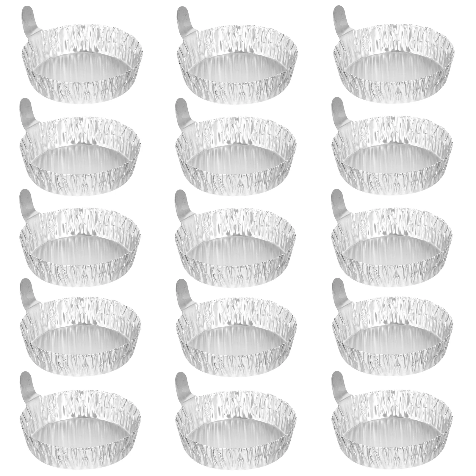 Prato de pesagem de folha de alumínio, 50 peças, leve, resistente a altas temperaturas, suprimentos de laboratório, amostra, recipientes de pó seco, empilháveis
