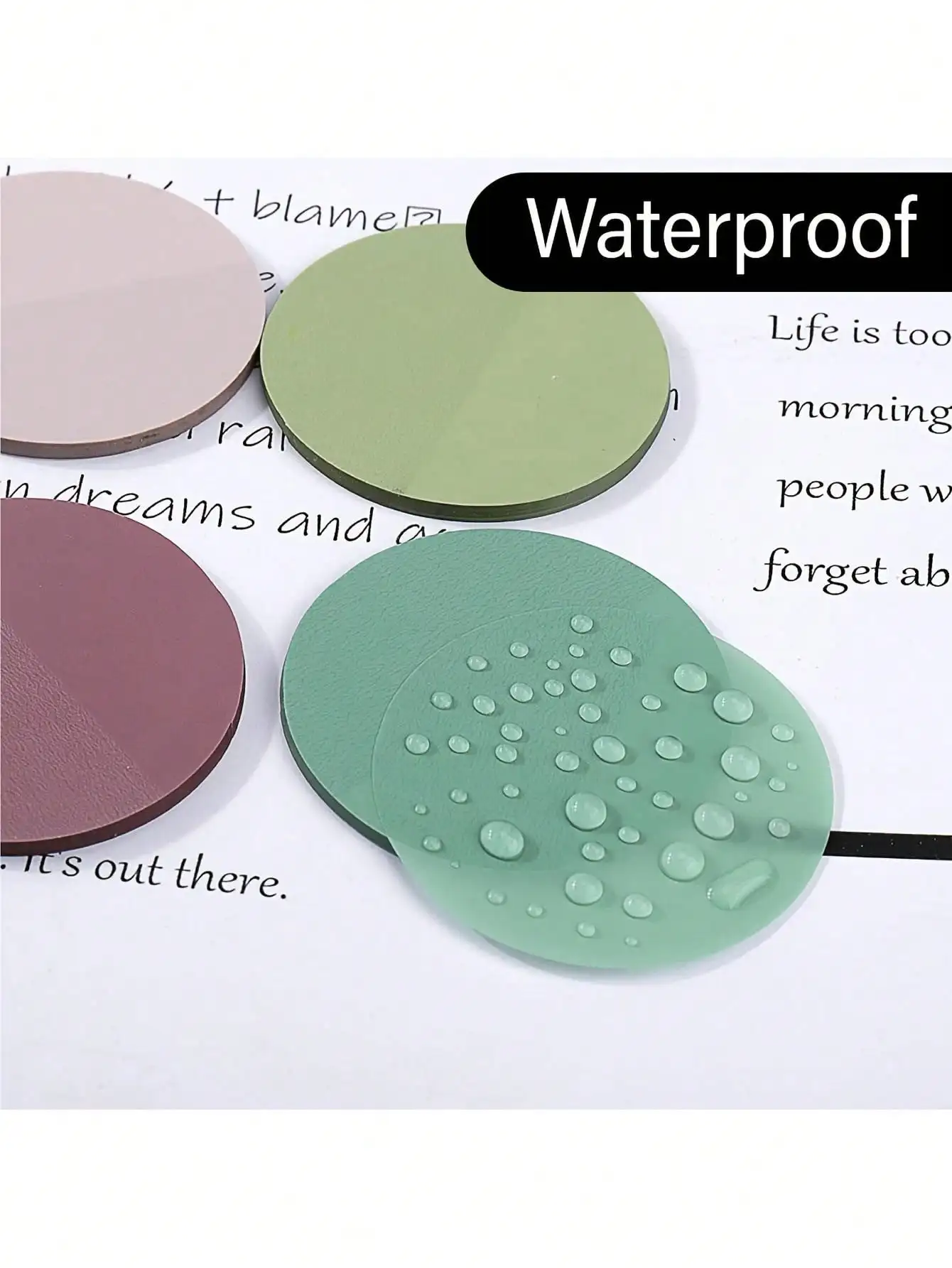 400pcs Transparent Sticky Notes 8 Colors Morandi Cute Round Clear Sticky Tabs Self Stick Translucent Book Markers Page Flags