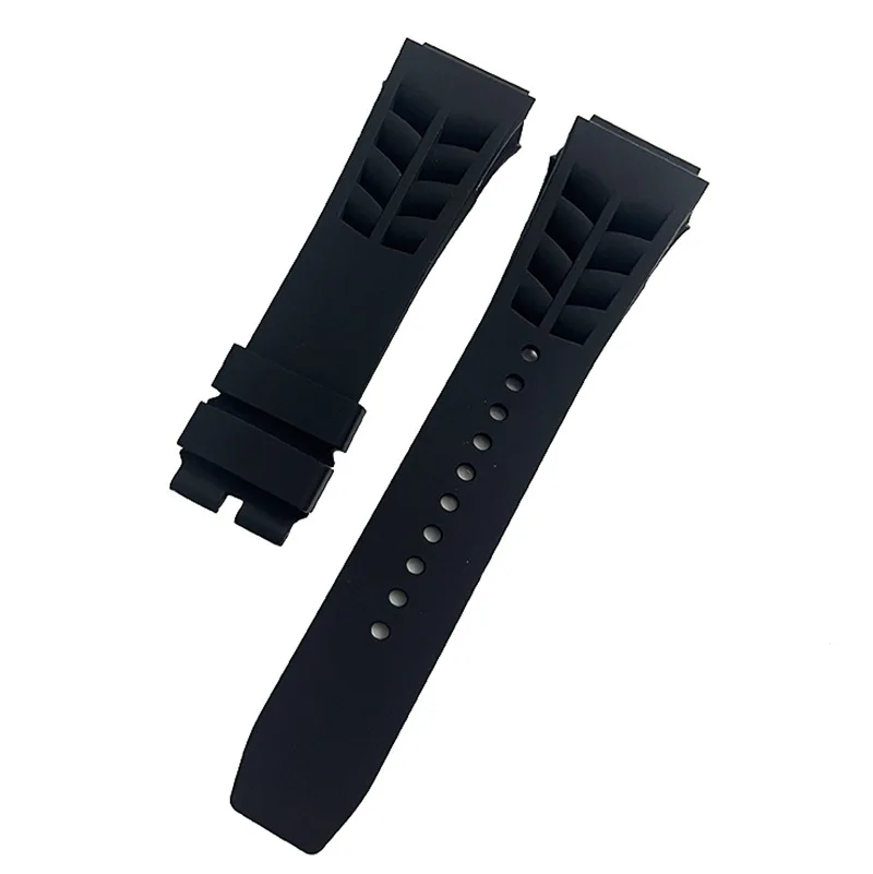 Pulseira de Relógio de Silicone para Richard Mille, impermeável, confortável de usar, elástico de alta qualidade, 25*20mm