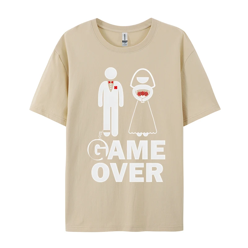 Marriage Game Over Shirt Cute Funny T-Shirt Cosie Young T Shirt Hot Sale Cotton Tops Shirt New Design