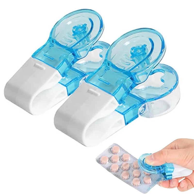 1/2/3Pcs Portable Pill Taker Medicine Pill Organizer Box Anti Pollution Pill Popper Reusable Medication Dispenser Pill Taker Cup