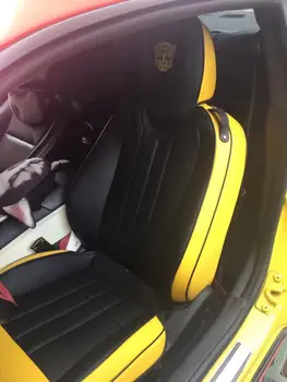 適用於 2010-2015 年第五代雪佛蘭 Camaro 雙門轎跑車的訂製座椅套,全套中間打孔真皮座椅套。 10 最佳銷售 雪佛蘭科帕奇座椅套 - №10