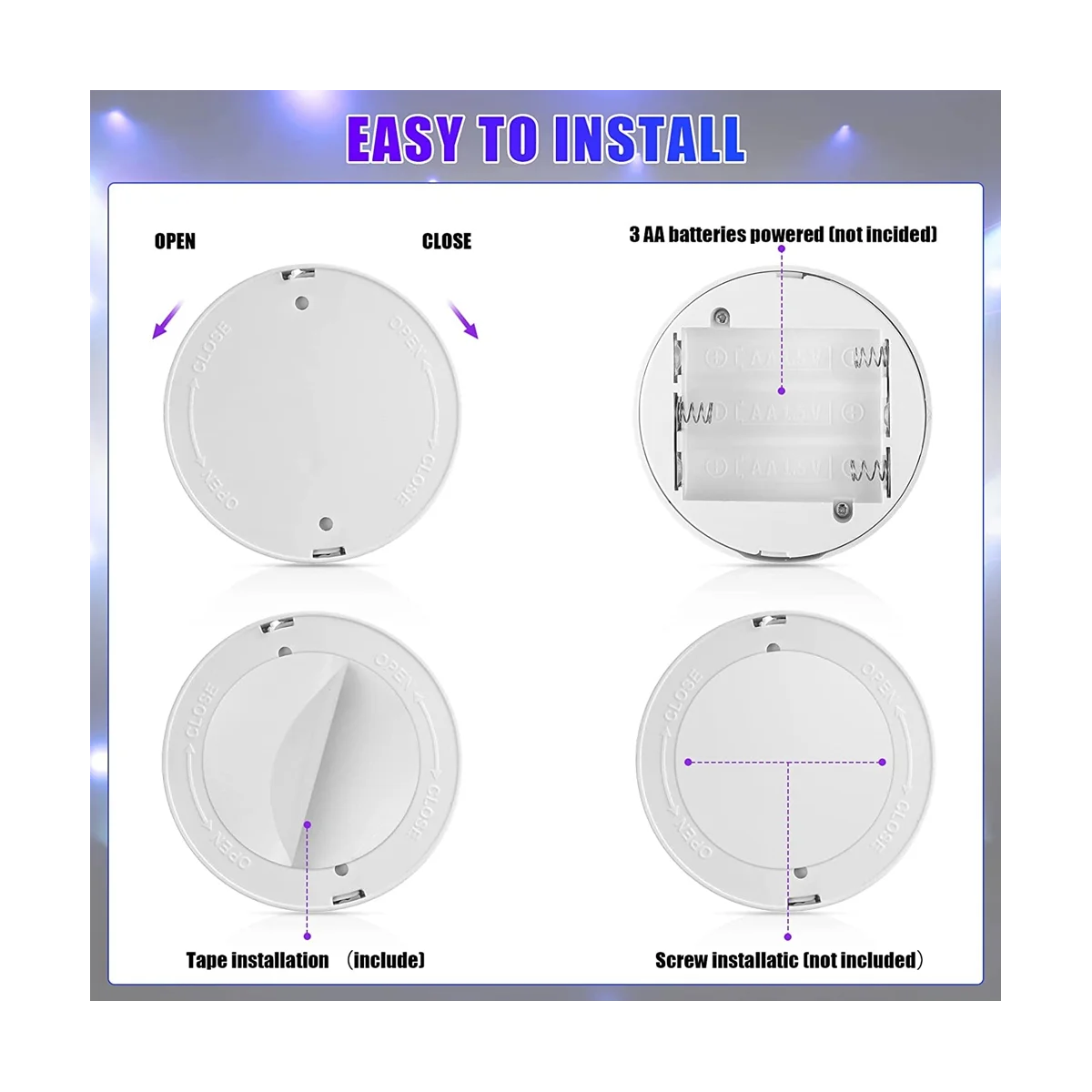 Lampu sorot LED nirkabel kepala ganda dalam ruangan lampu LED RGB dengan Remote A 6 buah 13 warna