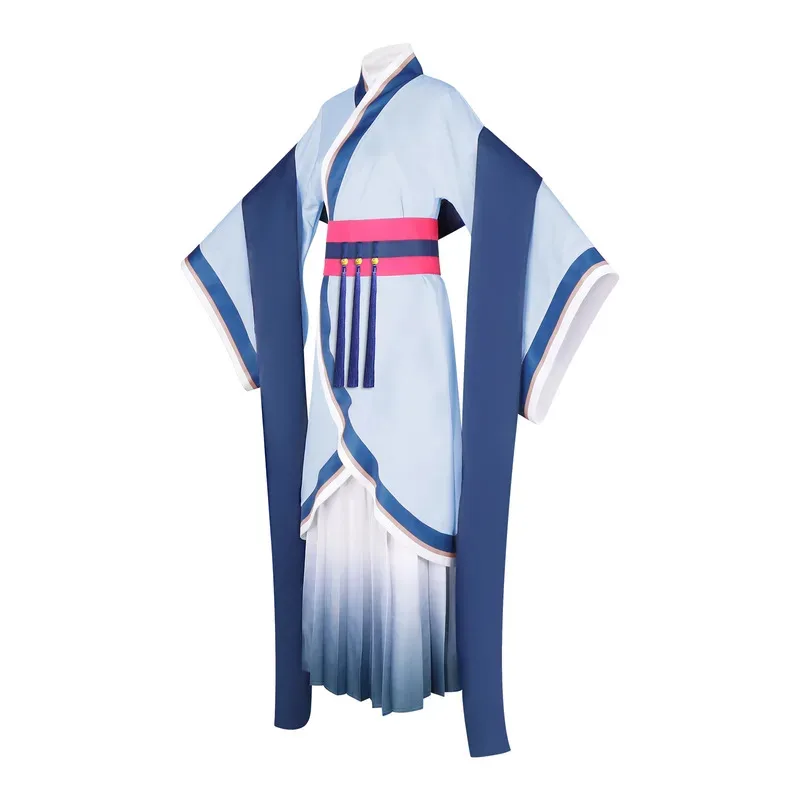 

25COSMaomao костюм платье для косплея Maomao наряд синяя женская униформа Hanfu кимоно топы юбки комплект