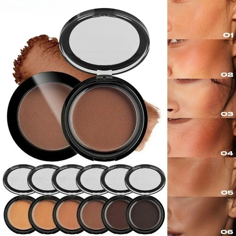 3D Face Shaping Concealer Deep Contouring Nose Shadow Palette Silky Matte Bronzer Setting Makeup Contour Powder Long lasting